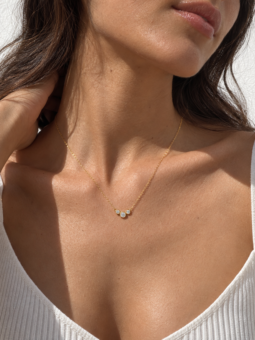 Bubble Trio Necklace