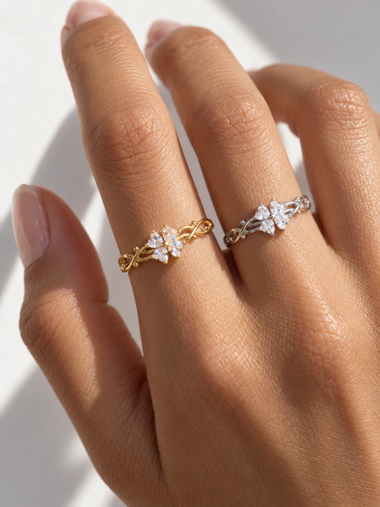 Lucky Clover Open Ring