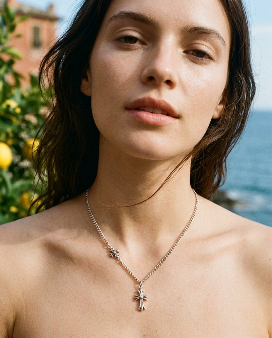 Maria's Cross Necklace