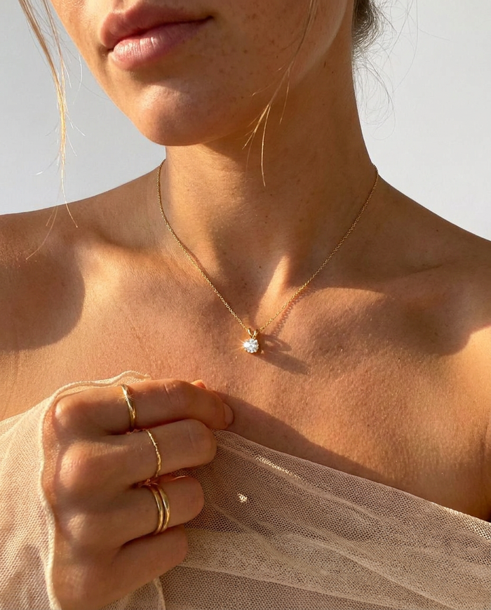 Rabbit Solitaire Necklace