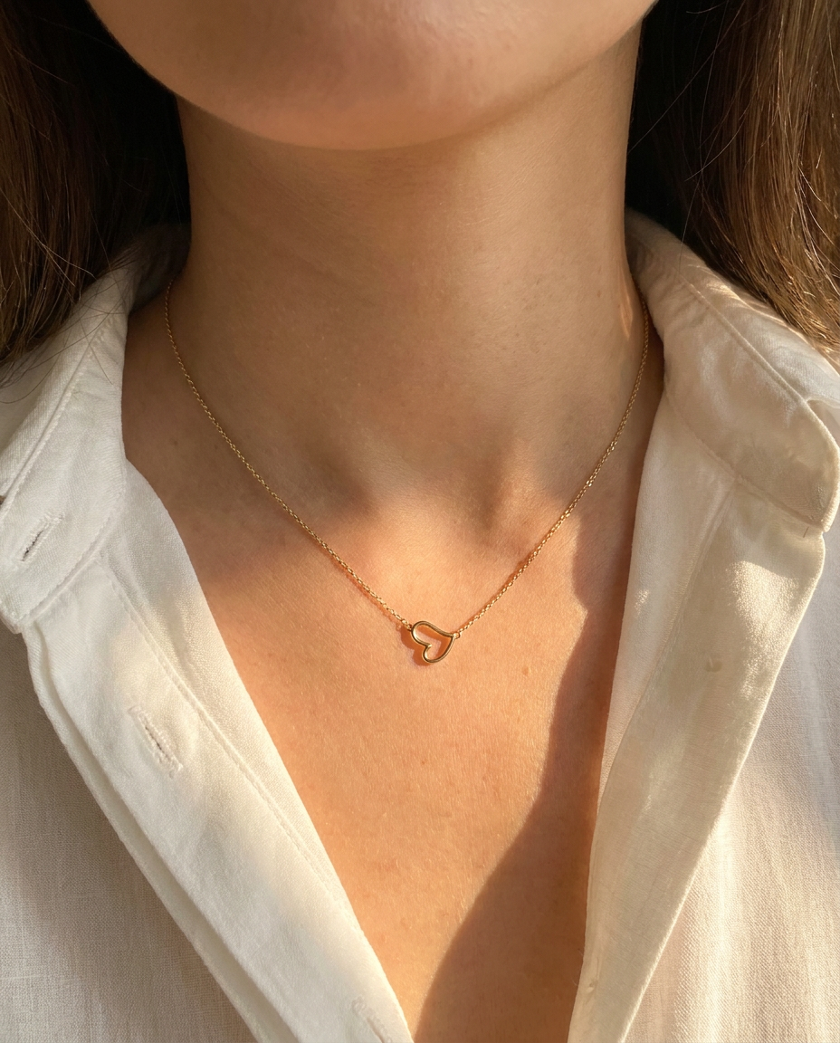 Floating Heart Necklace