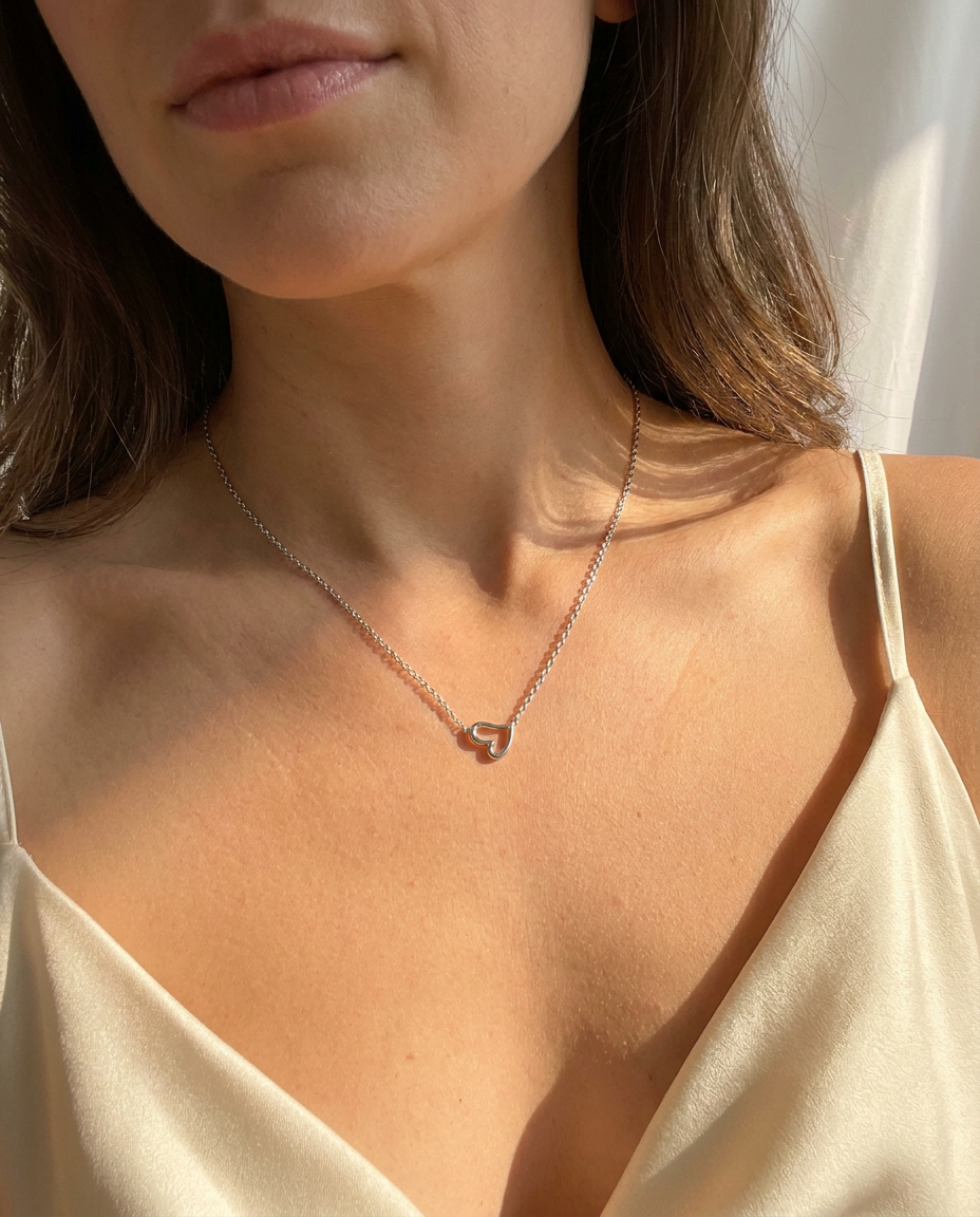 Floating Heart Necklace