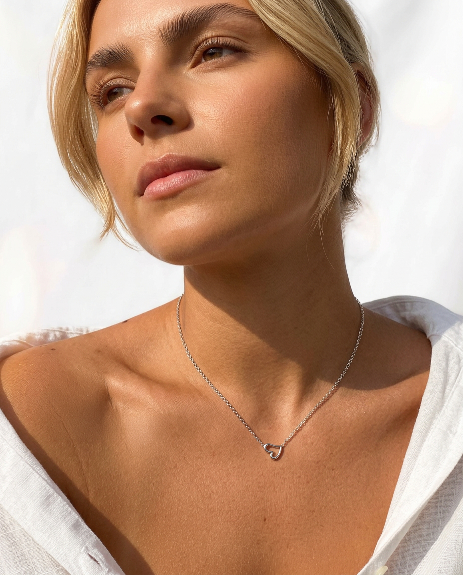 Floating Heart Necklace