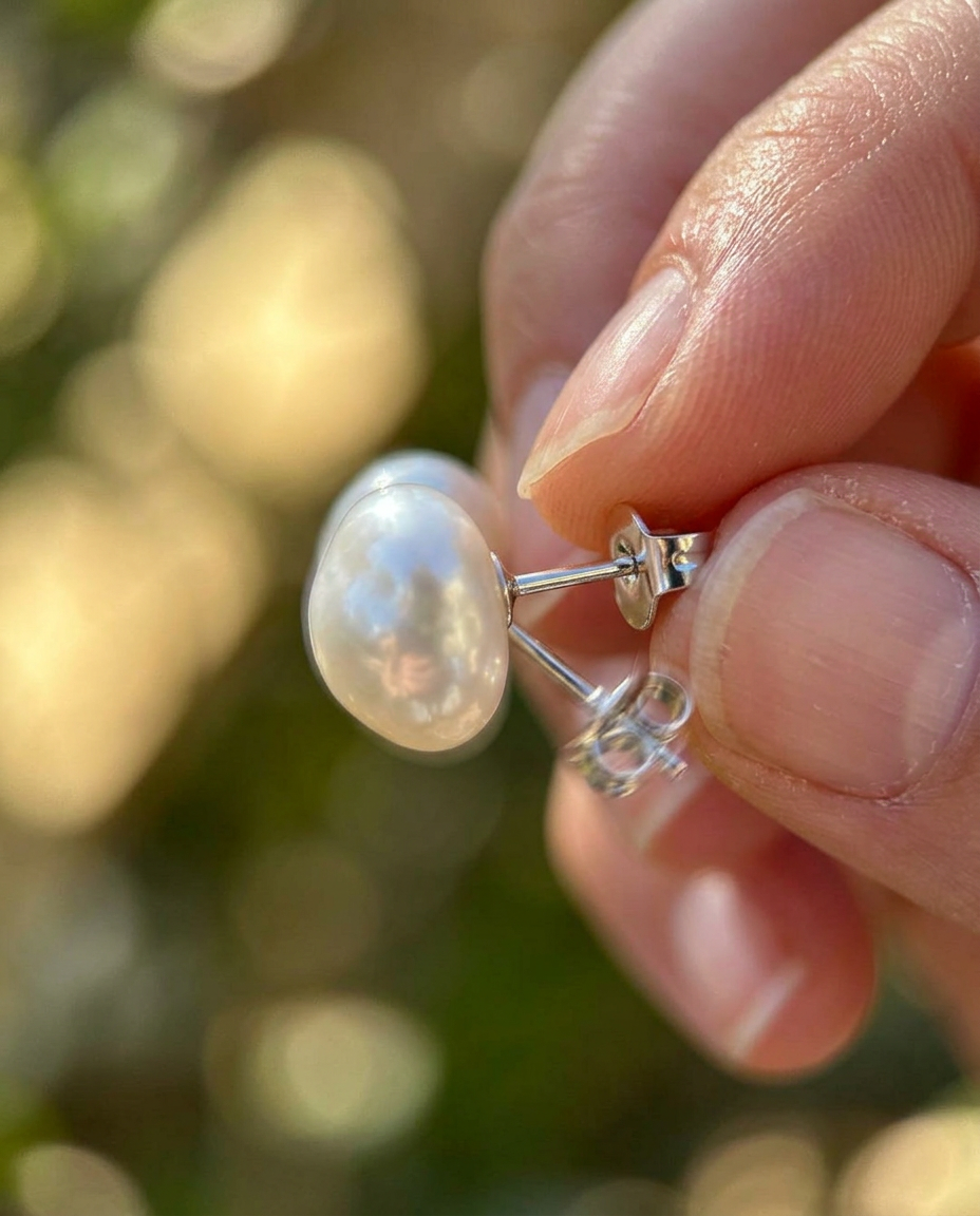 Baroque Pearl Studs