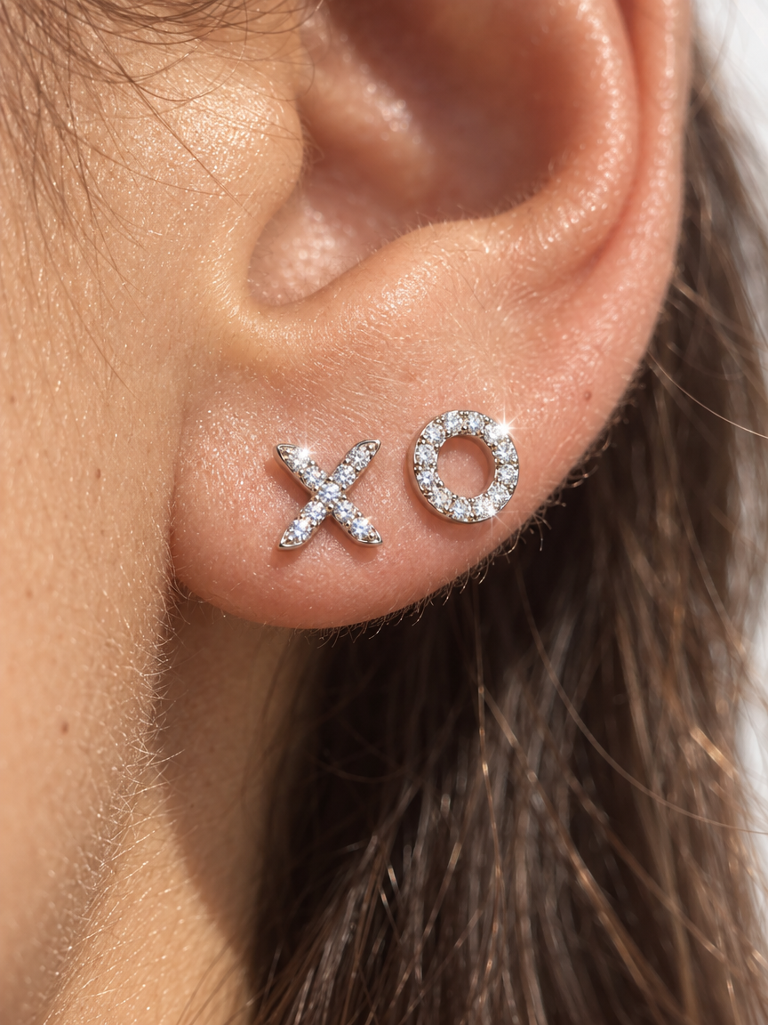 Hugs & Kisses Studs