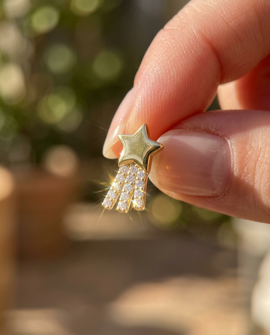 Shooting Star Stud Earrings