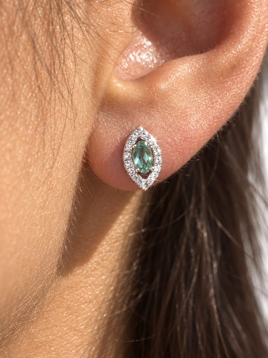 Apatite Rhombus Studs