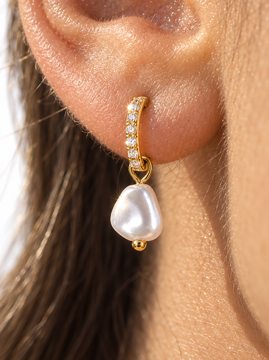 Baroque Pearl Drop Earrings
