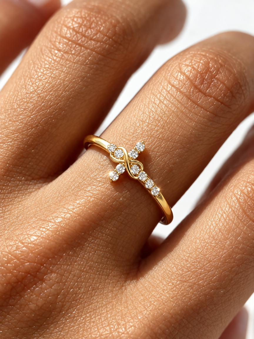 Twist Cross Ring