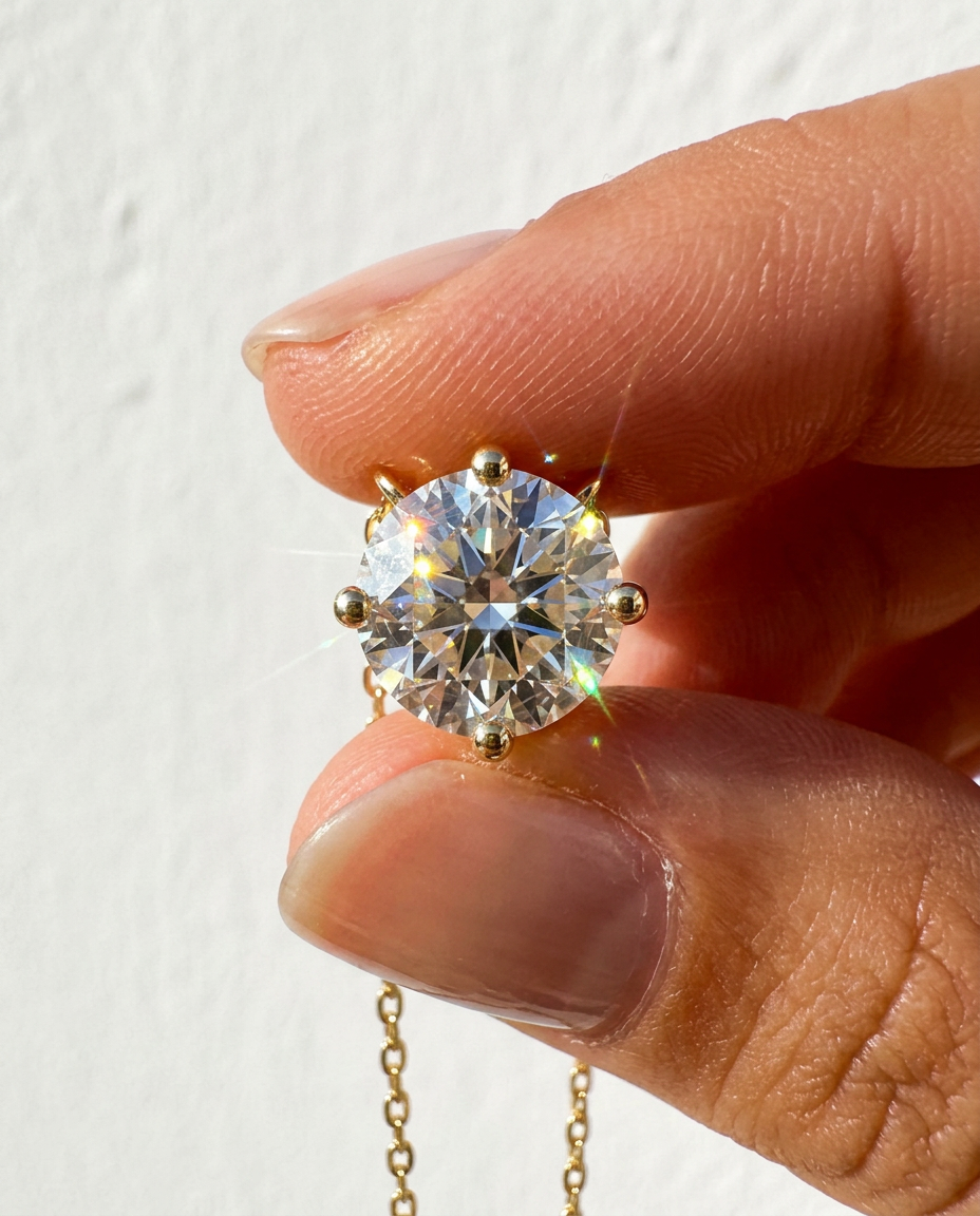 Solitaire Pendant Necklace