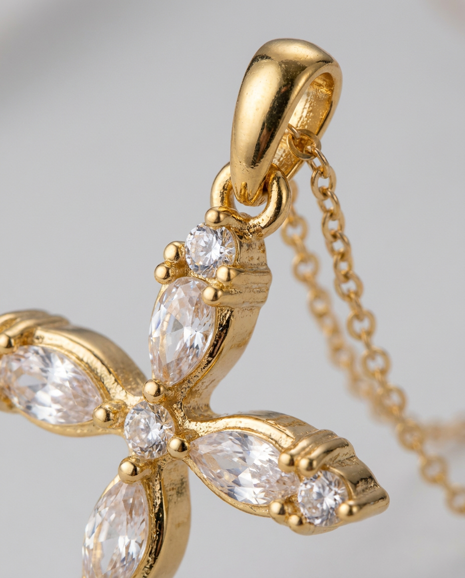Maria's Cross Necklace