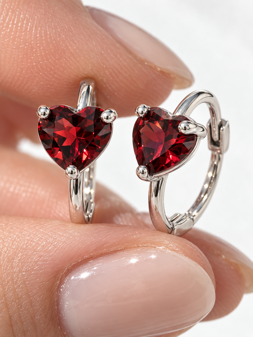 Red Heart Crystal Huggies