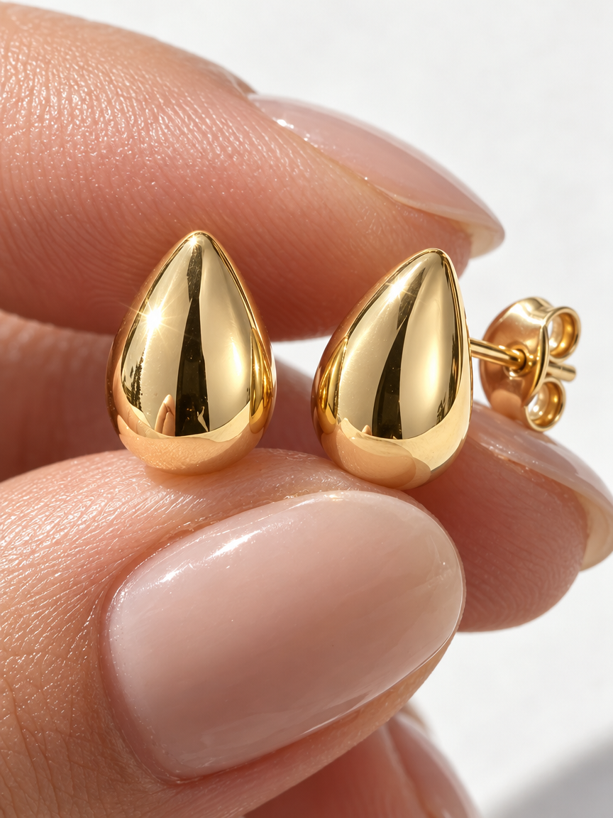 Water Drop Stud Earrings