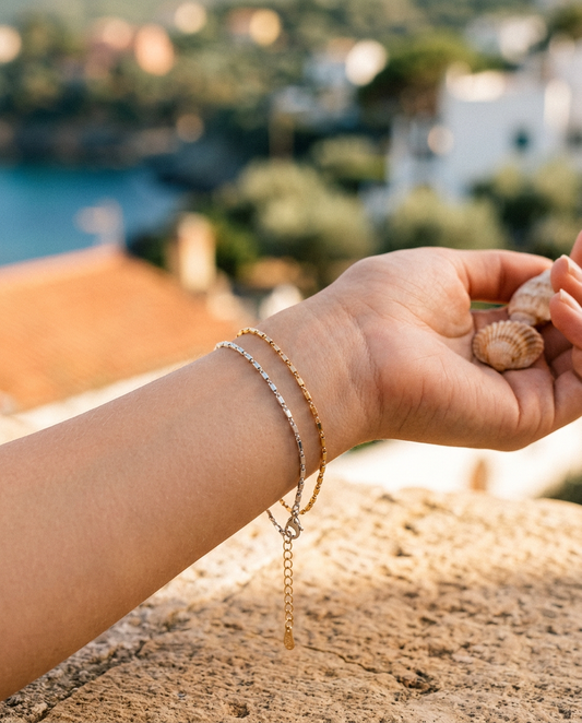 Flat Bar Chain Bracelet