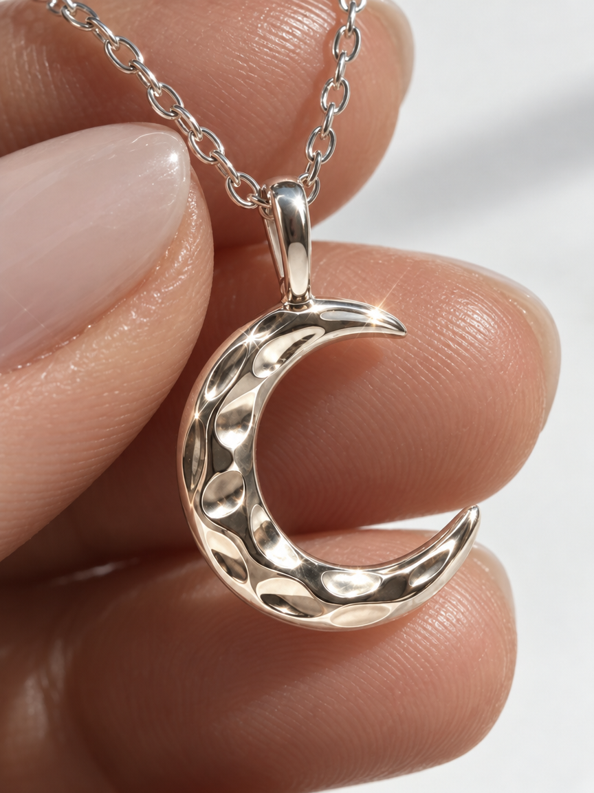 Half Moon Pendant Necklace