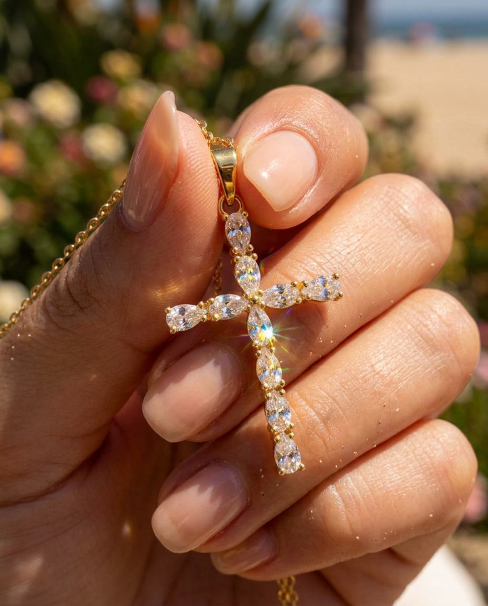 Bellagio Cross Necklace