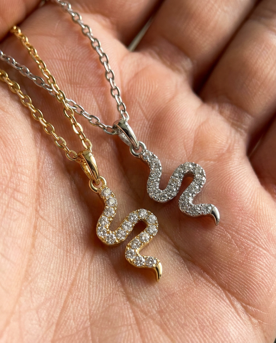 Serpentine Pendant Necklace