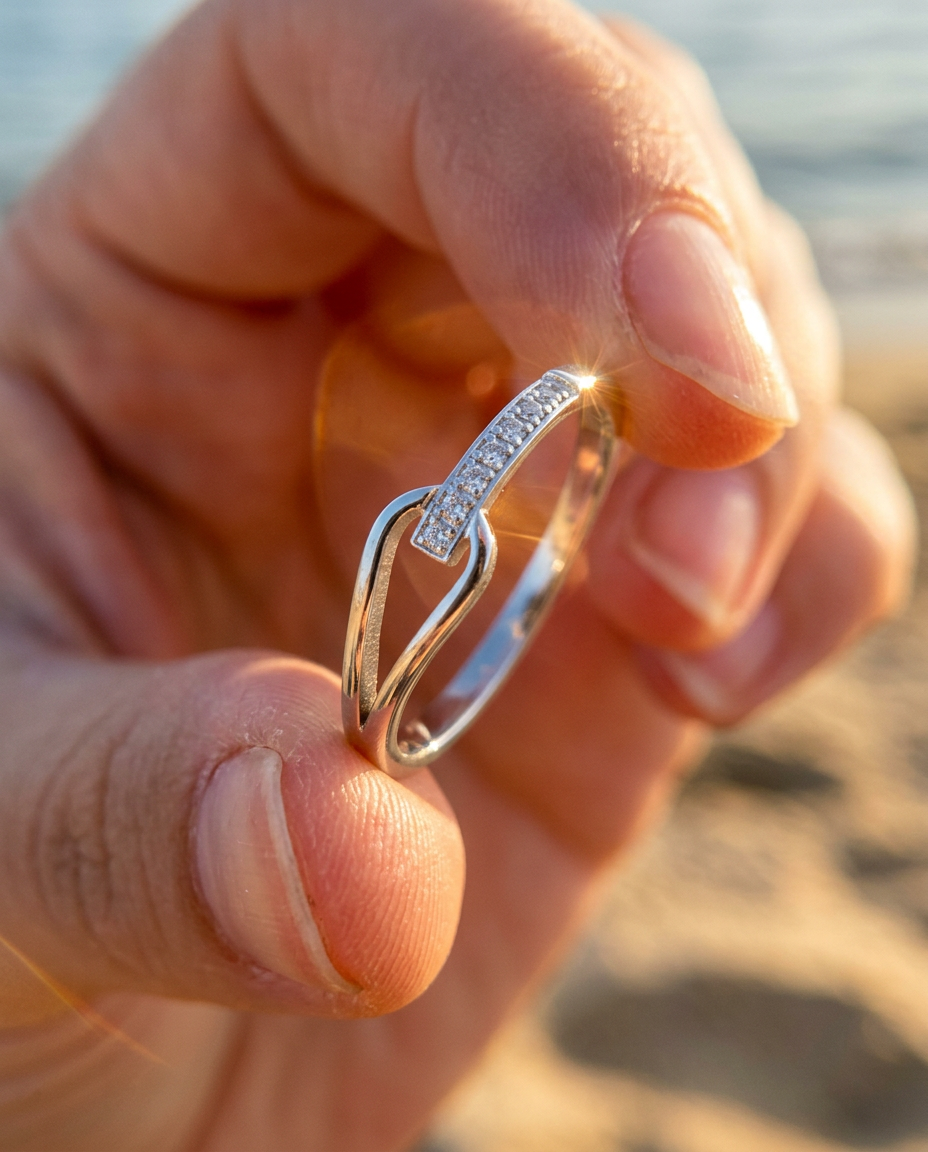 Geometric Pavé Ring
