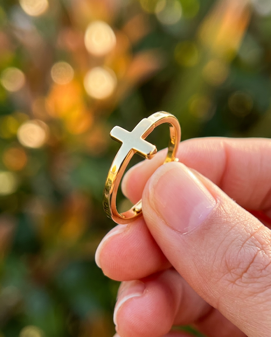 Flat Cross Ring