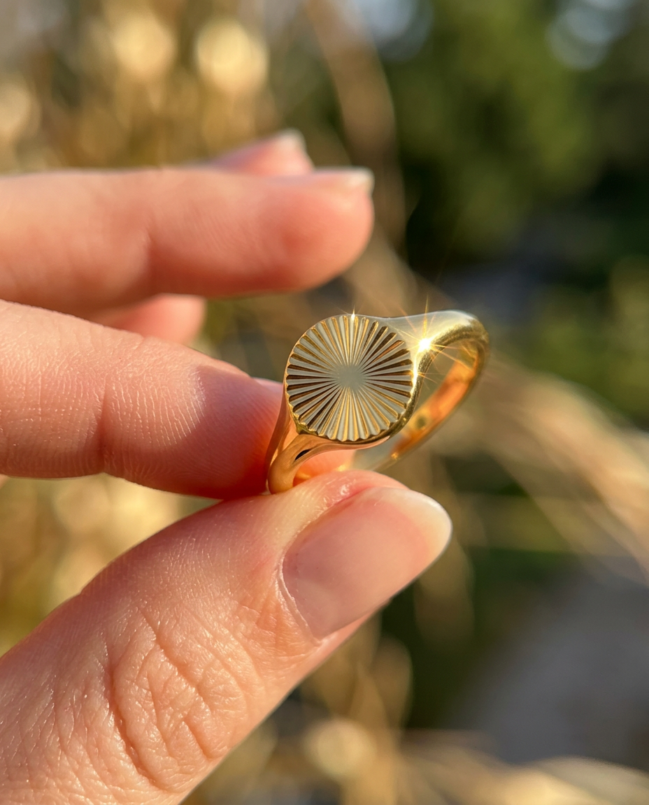 Sun Signet Ring
