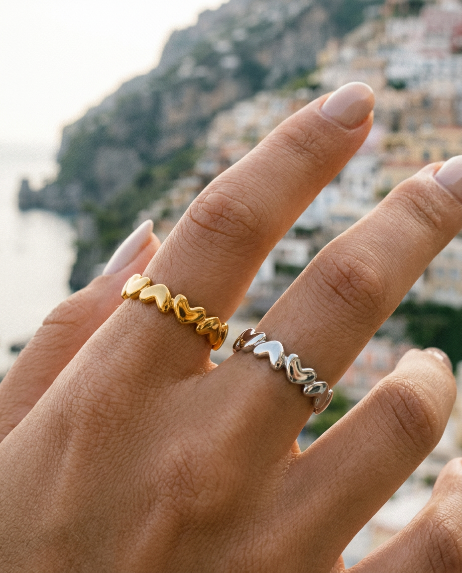 Linked Hearts Ring
