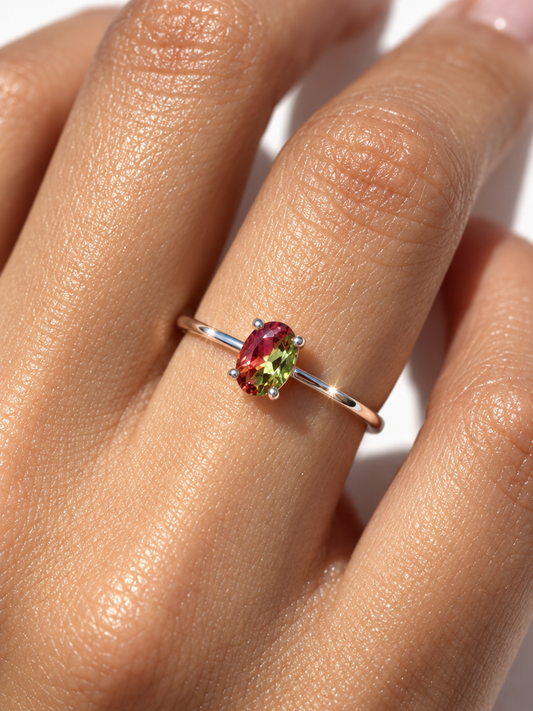 Oval Tourmaline Ring