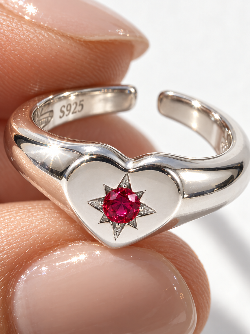 Zircon Signet Ring