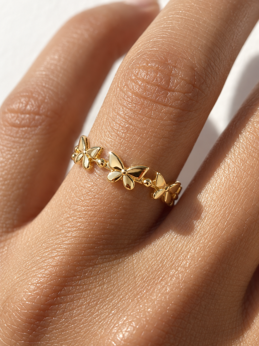 The Butterfly Wreath Ring