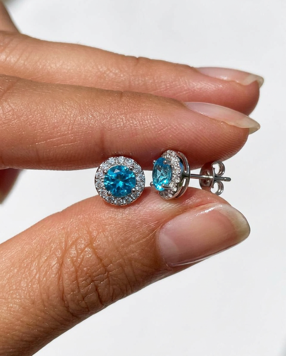 Dazzling Halo Studs