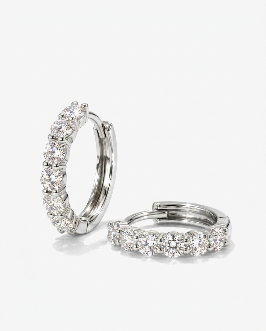 Classic Pavé Hoops