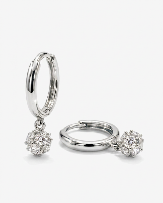 Pavé Ball Drop Earrings