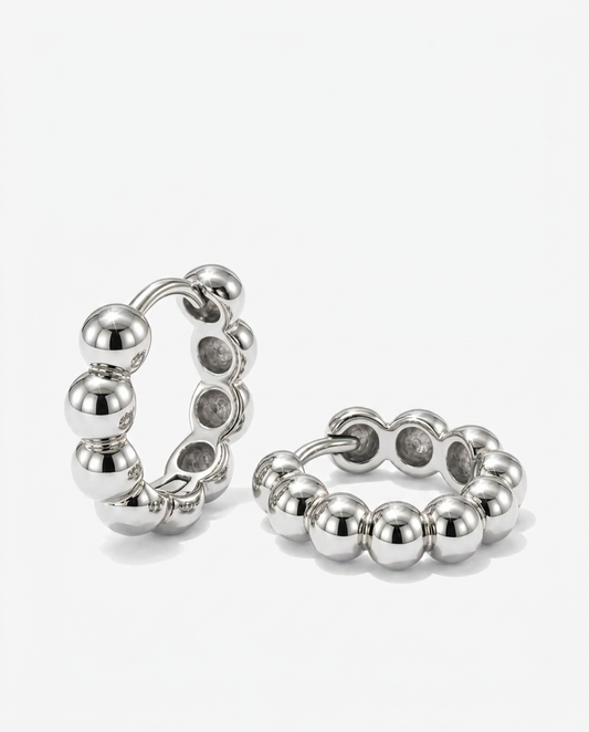 Bubble Huggie Hoops