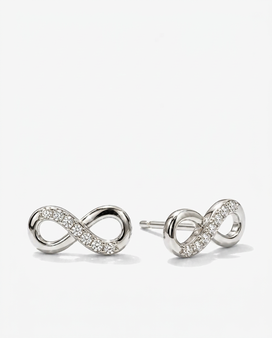 Pavé Infinity Studs