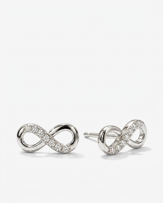 Pavé Infinity Studs