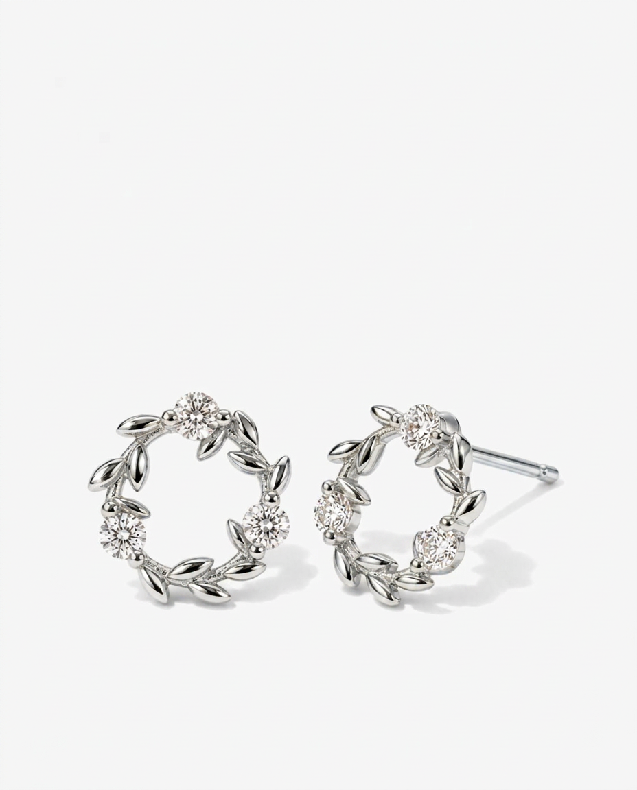 Laurel Wreaths Studs