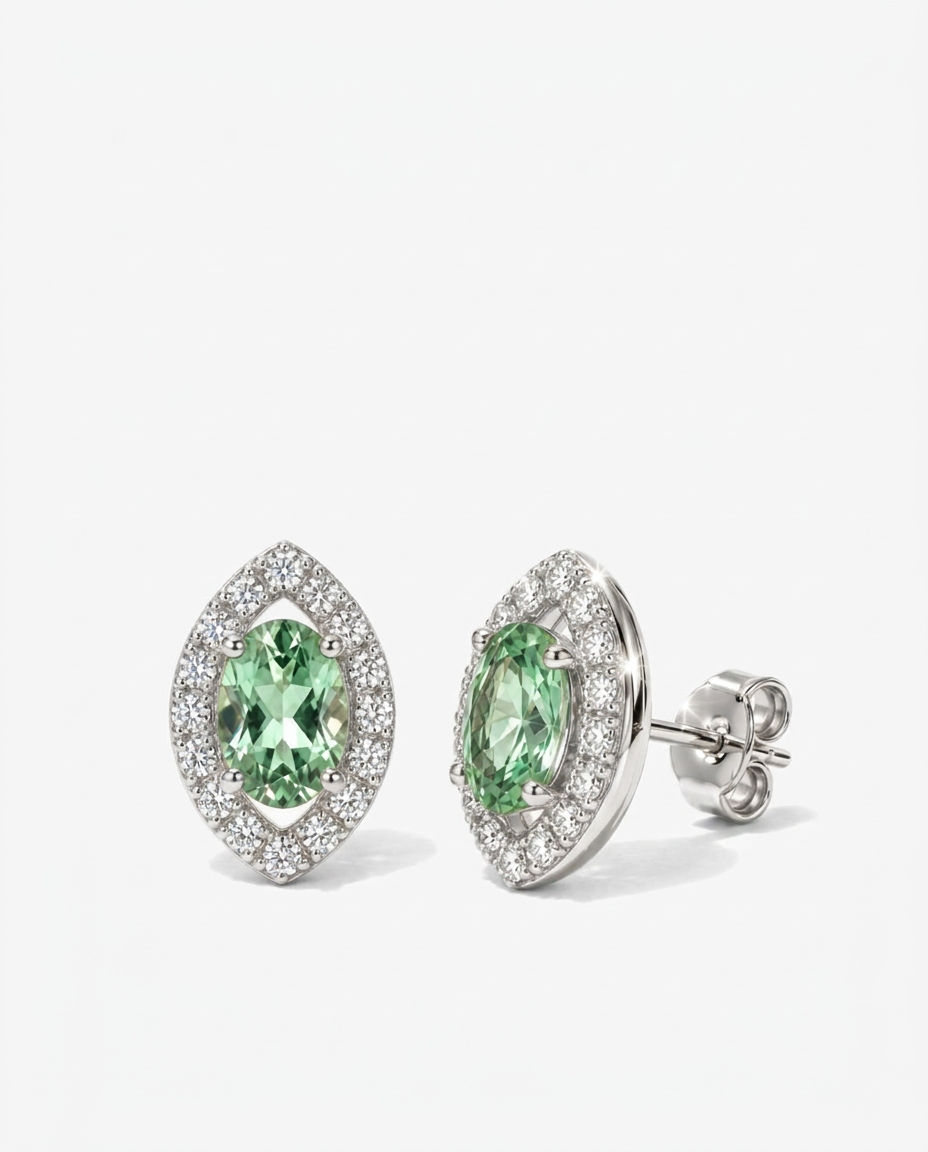 Apatite Rhombus Studs