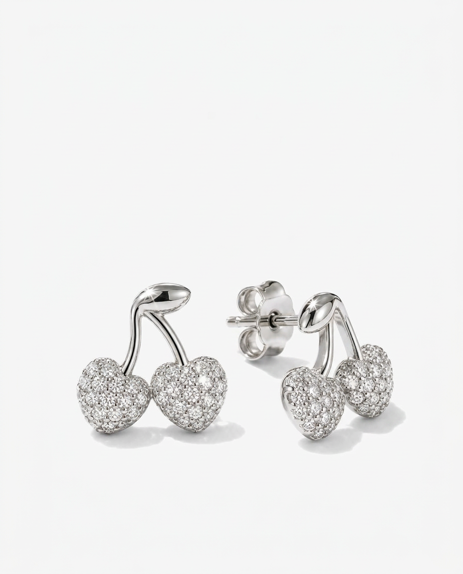 Sparkling Cherry Studs
