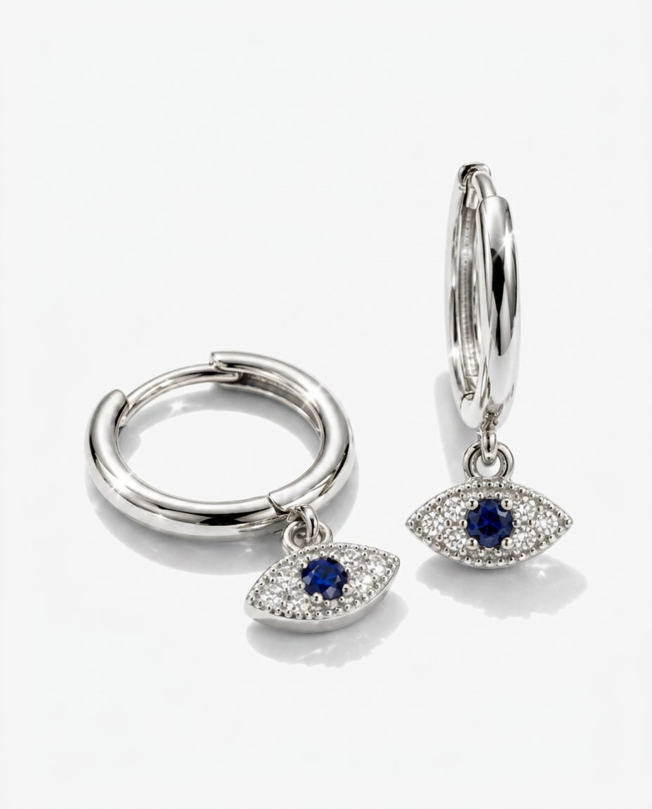 Evil Eye Drop Earrings