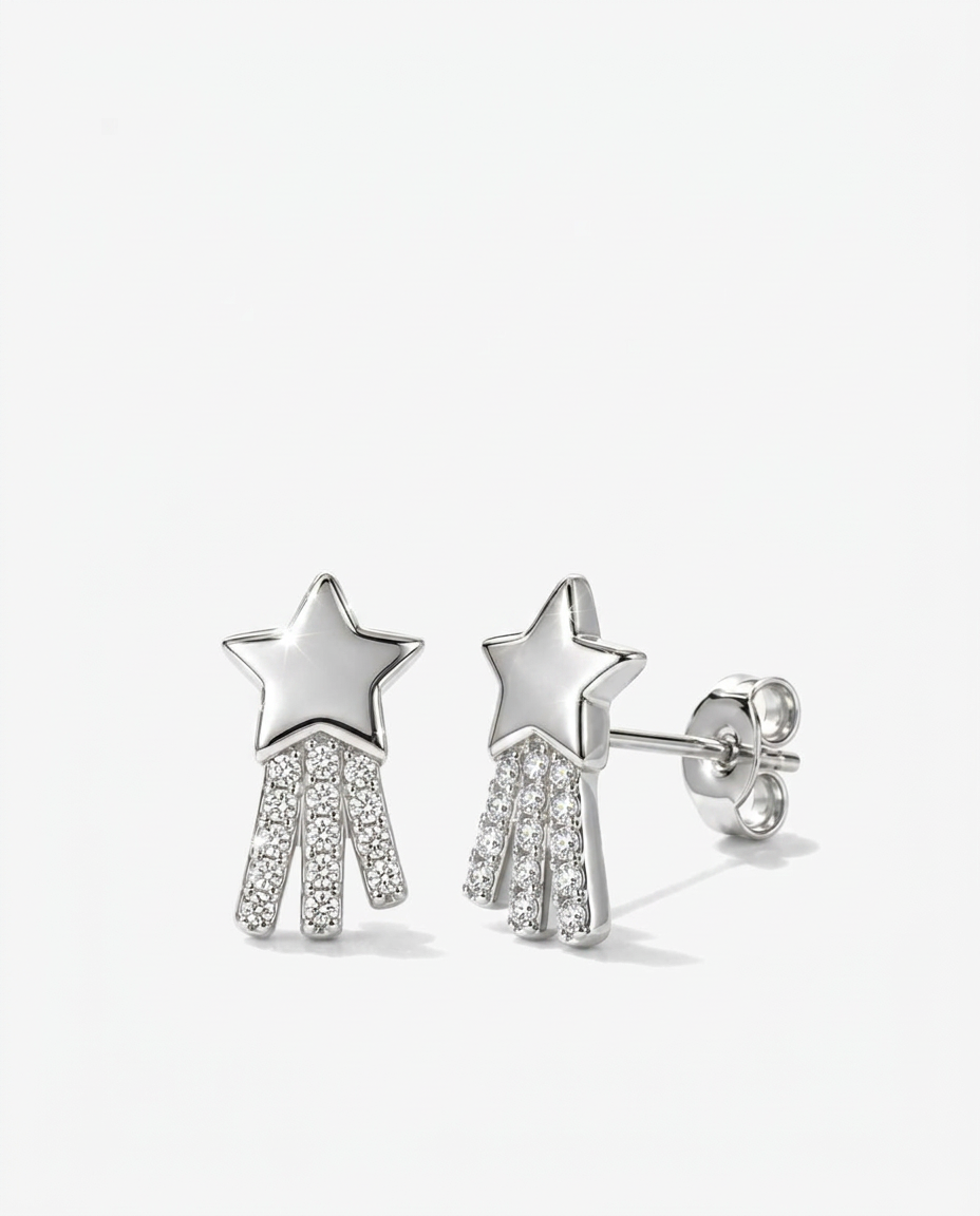 Shooting Star Stud Earrings