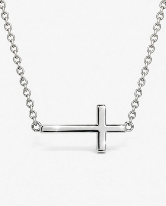 Horizontal Cross Necklace