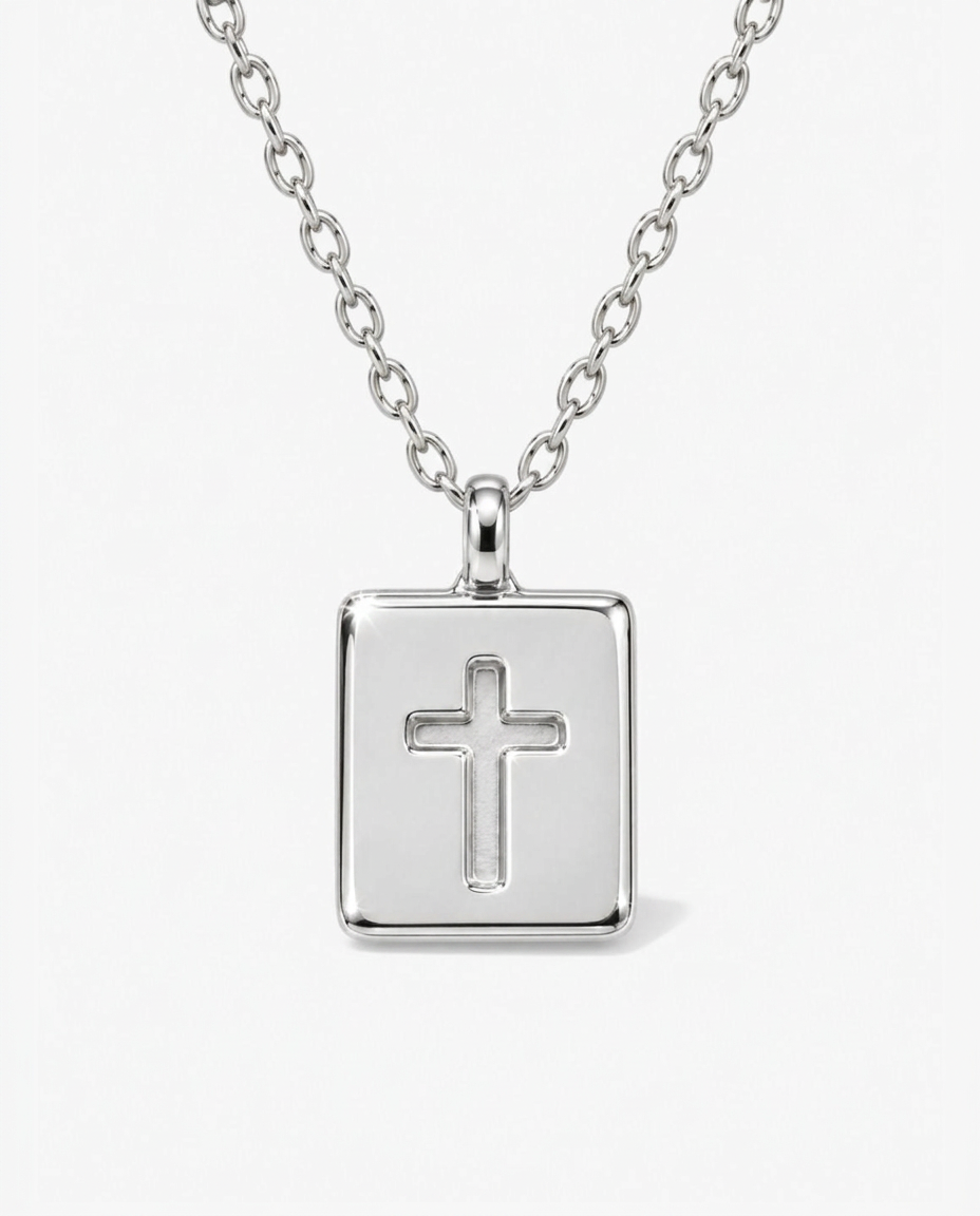 Cross Medallion Pendant Necklace