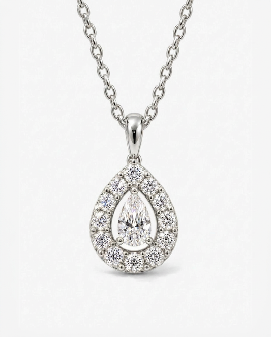 Pavé Waterdrop Pendant Necklace