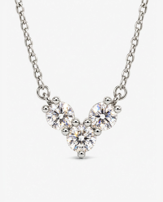 Heart Chevron Necklace
