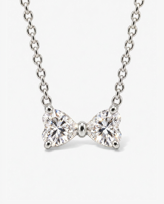 Heart Bowtie Necklace