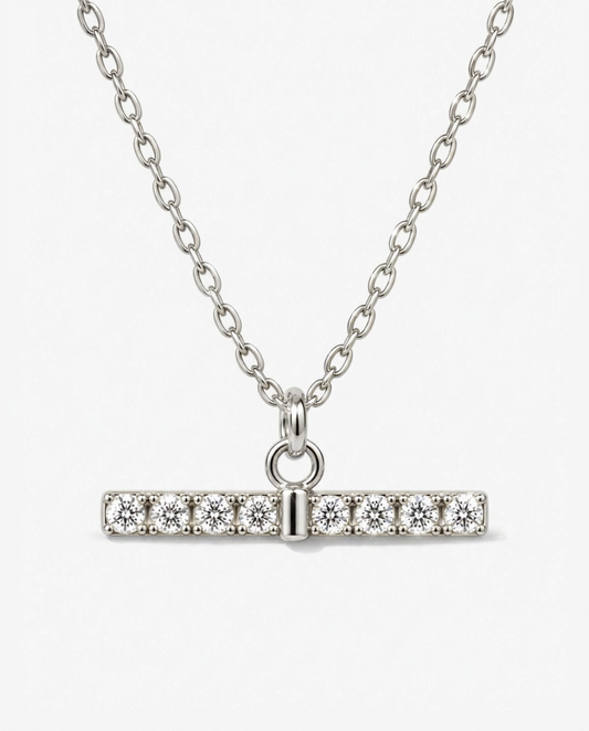 Pavé Bar Necklace