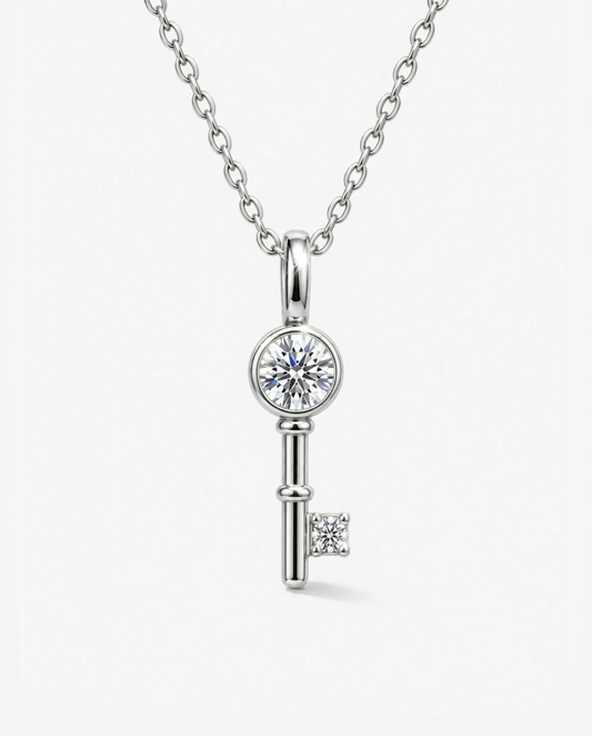 Sparkle Key Pendant Necklace