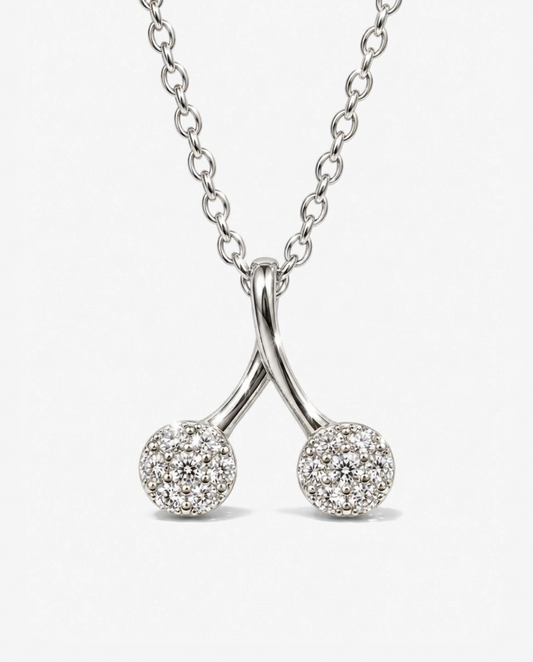 Cherry Rhinestone Necklace