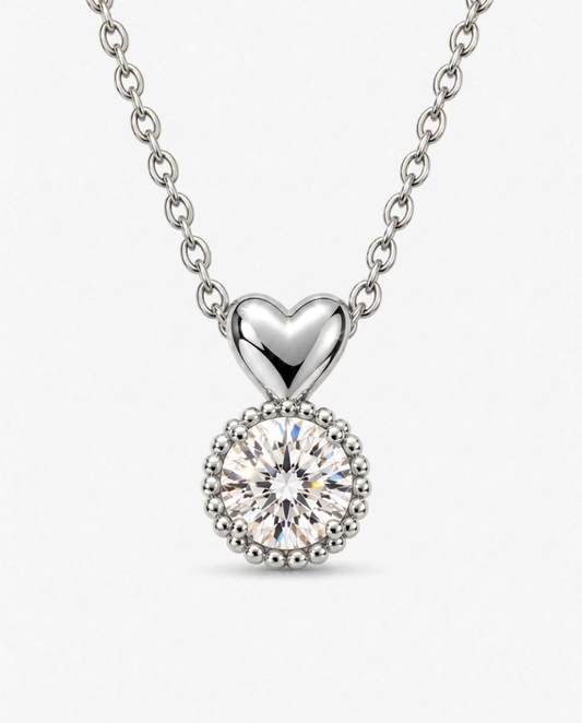 Halo Heart Necklace