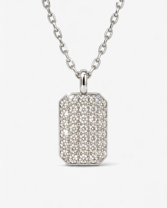 Pavé Tag Necklace