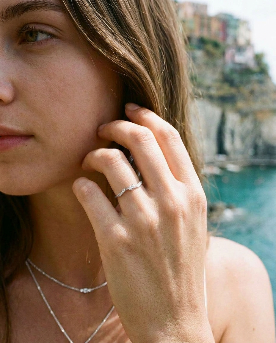 Twin Pavé Ring